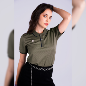 EGO PRIME PM217 เสื้อโปโล สีดำ เสื้อโปโล แอนตี้แบคทีเรีย