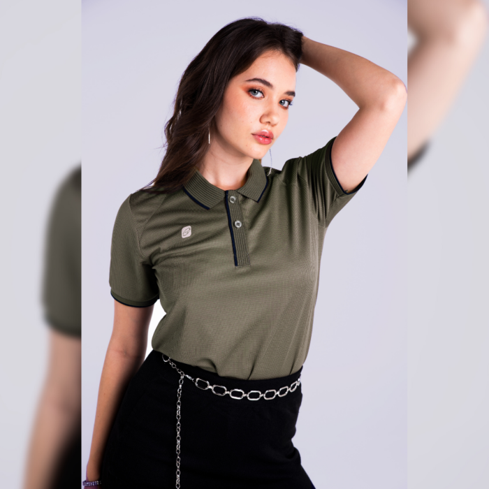 EGO PRIME PM217 เสื้อโปโล สีดำ เสื้อโปโล แอนตี้แบคทีเรีย