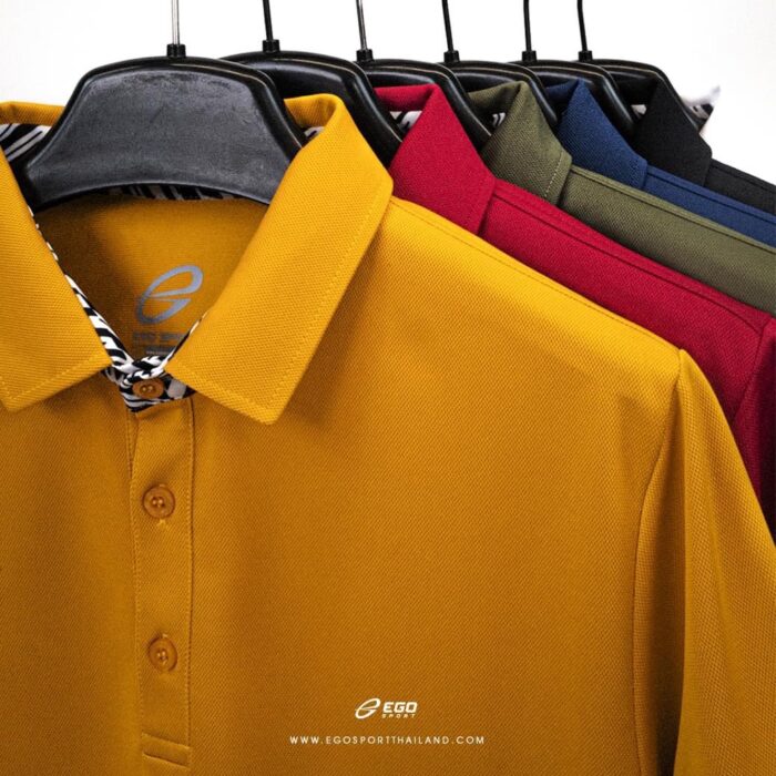 EGO SPORT EG6183 Zebra Collection เสื้อโปโล เสื้อโปโลแขนสั้น ตกแต่งฐานปกลายม้าลาย Anti-Bacterial 99.95%