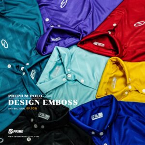 EGO PRIME PM219 เสื้อโปโล สีขาว เสื้อโปโล แอนตี้แบคทีเรีย 99.95%