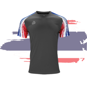 EGO SPORT EG1018 เสื้อกีฬา เสื้อฟุตบอล เสื้อกีฬาคอกลมแขนสั้น ลายธงชาติ 11สี