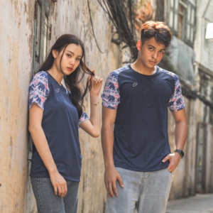 EG1019 เสื้อคอกลมพิมพ์ลายช้างซอฟต์พาวเวอร์