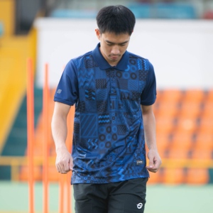 EG6201 เสื้อโปโลชายพิมพ์ลาย AFCON