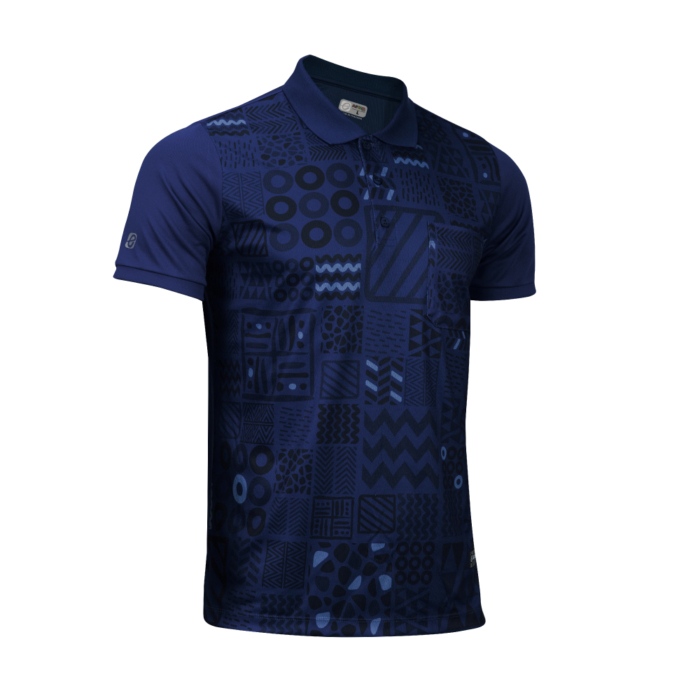 EG6201 เสื้อโปโลชายพิมพ์ลาย AFCON