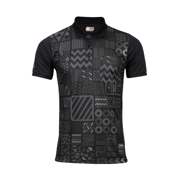 EG6201 เสื้อโปโลชายพิมพ์ลาย AFCON