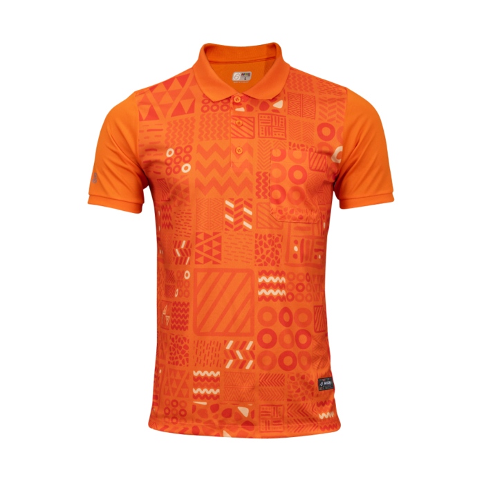 EG6201 เสื้อโปโลชายพิมพ์ลาย AFCON