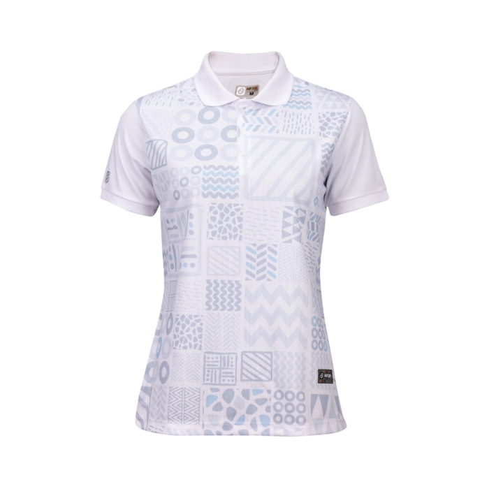 EG6202 เสื้อโปโลหญิงพิมพ์ลาย AFCON