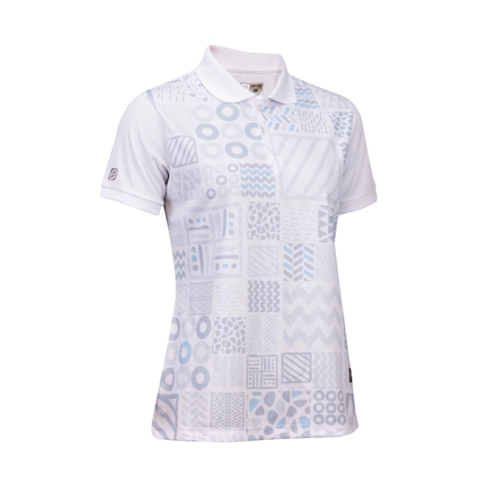 EG6202 เสื้อโปโลหญิงพิมพ์ลาย AFCON