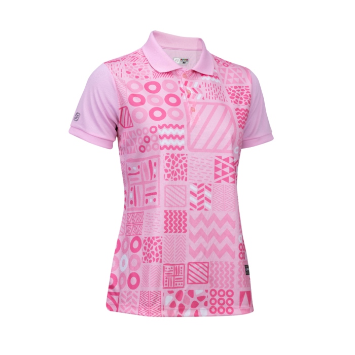 EG6202 เสื้อโปโลหญิงพิมพ์ลาย AFCON