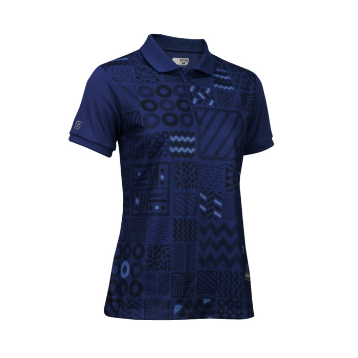 EG6202 เสื้อโปโลหญิงพิมพ์ลาย AFCON