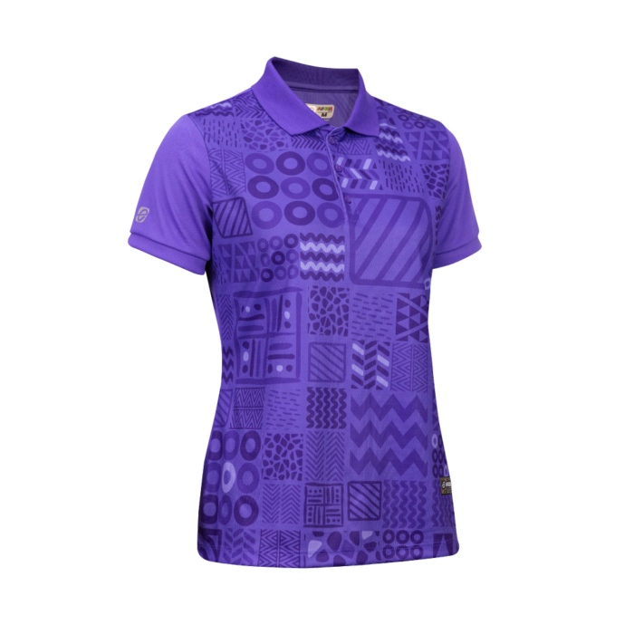 EG6202 เสื้อโปโลหญิงพิมพ์ลาย AFCON