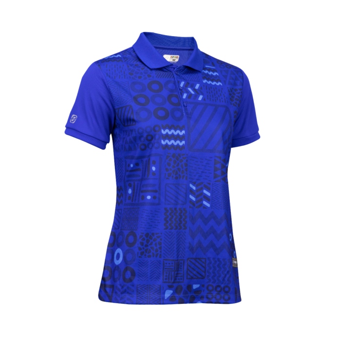 EG6202 เสื้อโปโลหญิงพิมพ์ลาย AFCON