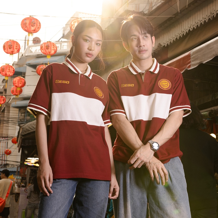 CNY25-01 CHINESE NEW YEAR OVERSIZE COTTON POLO SHIRT EGO SPORT