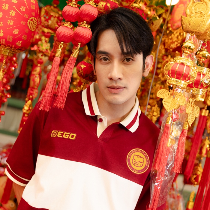 CNY25-01 CHINESE NEW YEAR OVERSIZE COTTON POLO SHIRT EGO SPORT