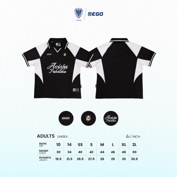 Second image of AE603 เสื้อเชิ้ตแขนสั้นทรงโอเวอร์ไซส์ สีดำ