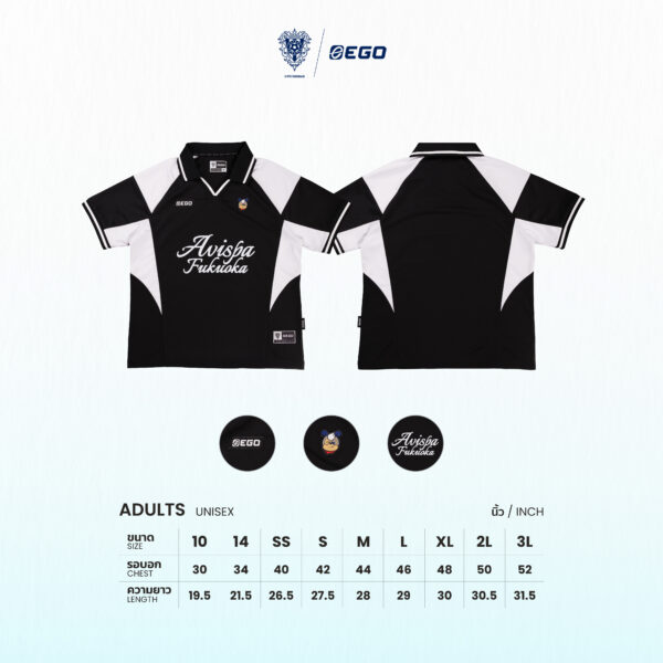 Second image of AE603 เสื้อเชิ้ตแขนสั้นทรงโอเวอร์ไซส์ สีดำ