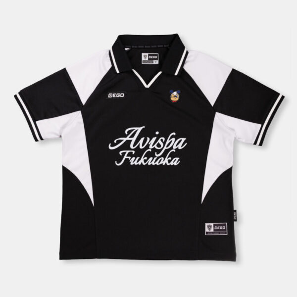Second image of AE603 เสื้อเชิ้ตแขนสั้นทรงโอเวอร์ไซส์ สีดำ