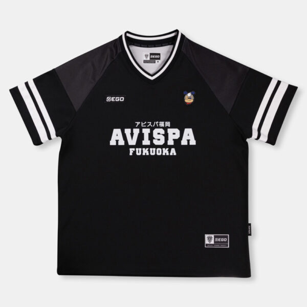 Second image of AE605 เสื้อโอเวอร์ไซส์ เจอร์ซีย์ สีดำ