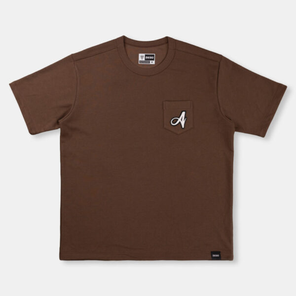 Second image of AE907 เสื้อยืดโอเวอร์ไซส์: ซากุระ สีน้ำตาล