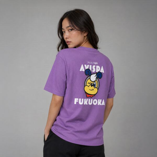 AE910 เสื้อยืดโอเวอร์ไซส์: อวิสปา ผู้ชาย สีม่วง