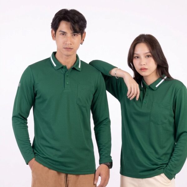 EG6199 เสื้อโปโลเบสิกแขนยาว EGO SPORT