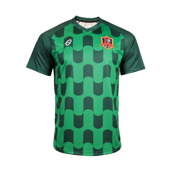 KK014 TRAINING เสื้อซ้อมแขนสั้นพิมพ์ลาย KKUTD 2 สีเขียว