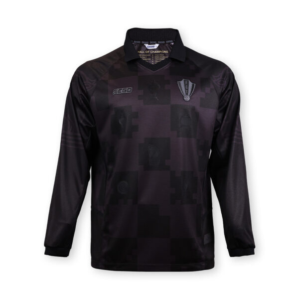 Second image of 10TF004  เสื้อคอวีปกแขนยาว รุกฆาต แบล็คเอ้าท์ เจอร์ซี่ FCT สีดำ