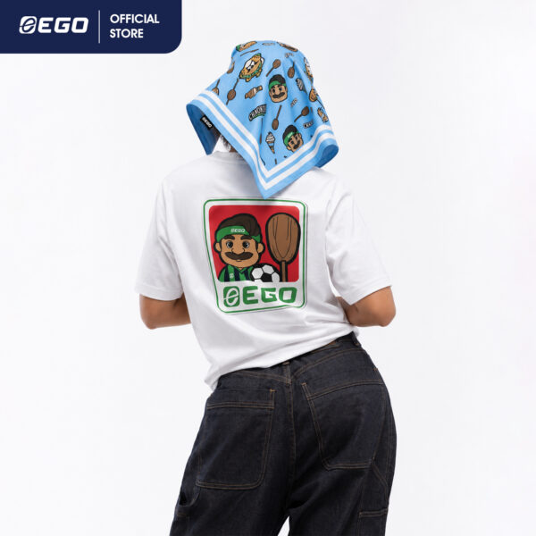 Second image of TS031 ผ้าพันคอ EGO x CHAOKOH สีฟ้า