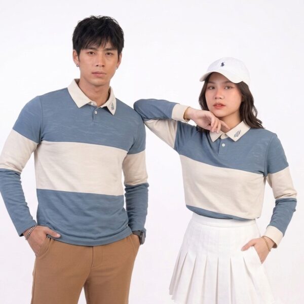PM223 เสื้อโปโลกอล์ฟเบสิกแขนยาว