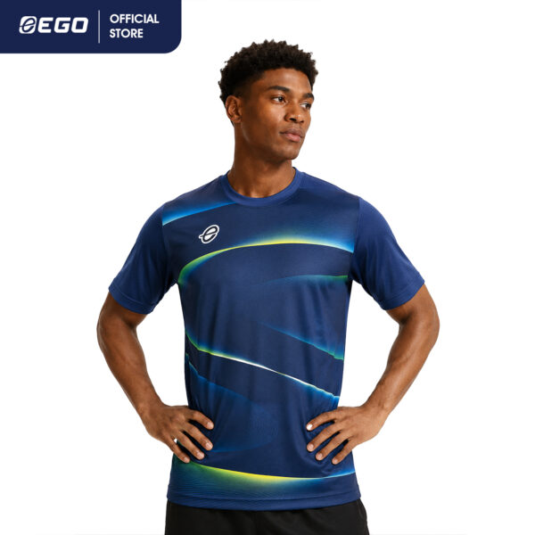EG5180  เสื้อฟุตบอลคอกลมพิมพ์ลาย GlowX (โกลวเอ็กซ์)  (EGO SPORT)
