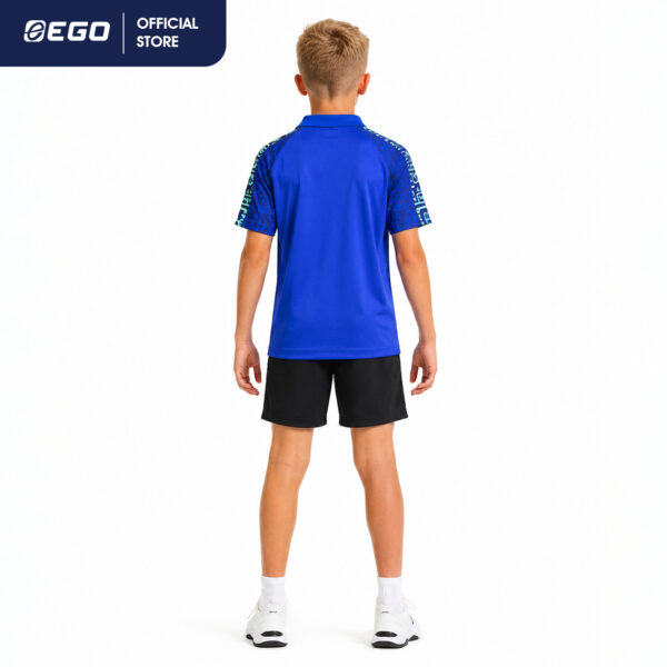 Second image of EG5164(KIDS) เสื้อฟุตบอลคอปกวีปกพิมพ์ลายAFCON-AZTEC (EGO SPORT)